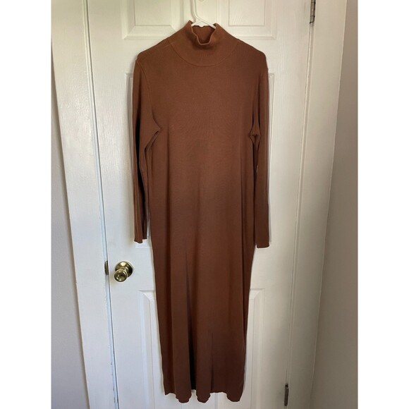 Peruvian Connection Prima Cotton Turtle Neck Tunic Sweater Dress Large READ - Picture 5 of 7